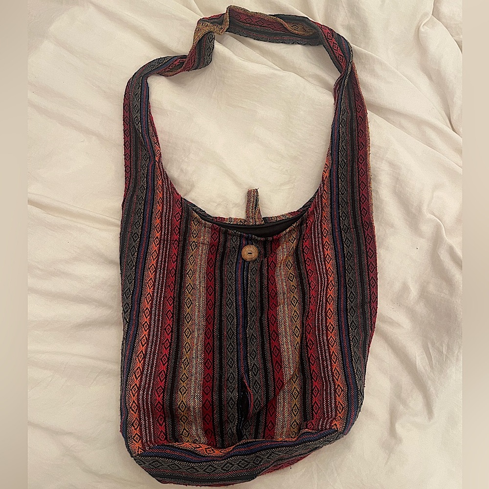 Bohemian Shoulder Bag Multicolor Design Patterned